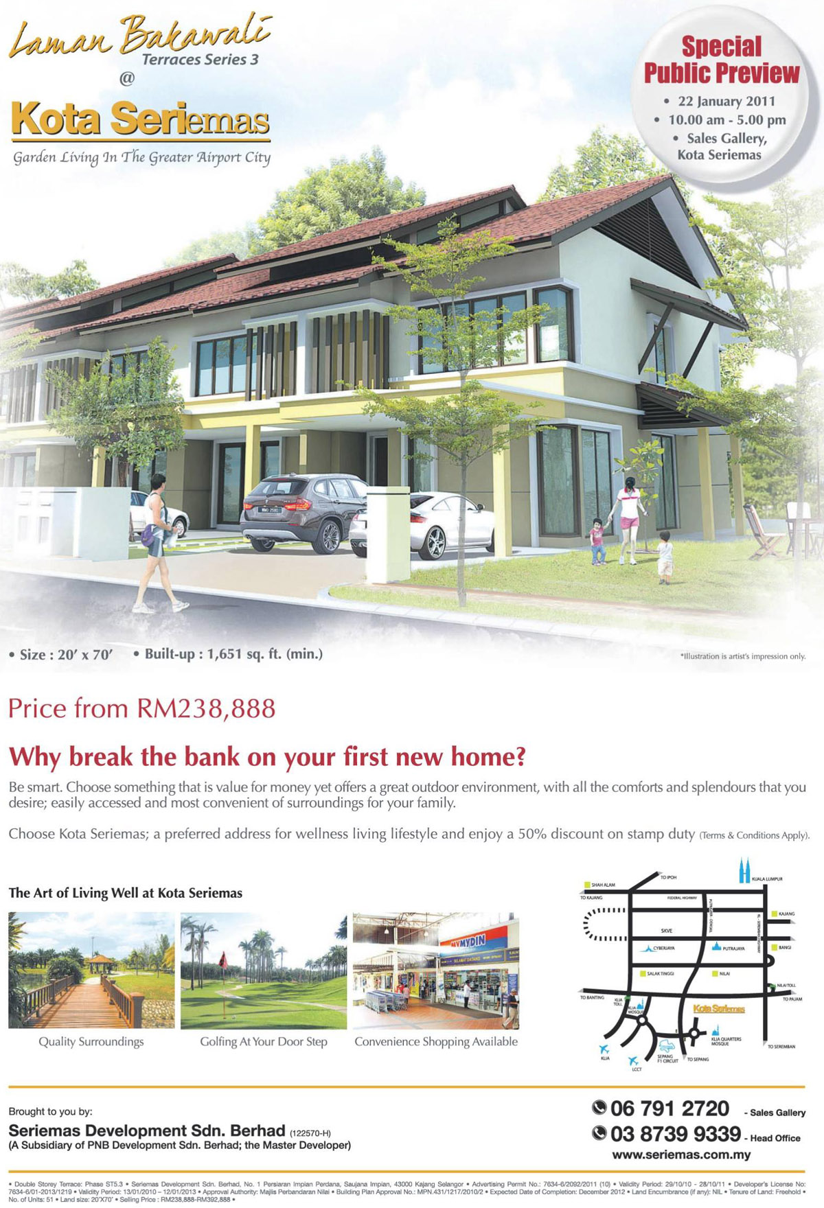Laman Bakawali Terraces Series 3 @ Kota Seriemas, Selangor